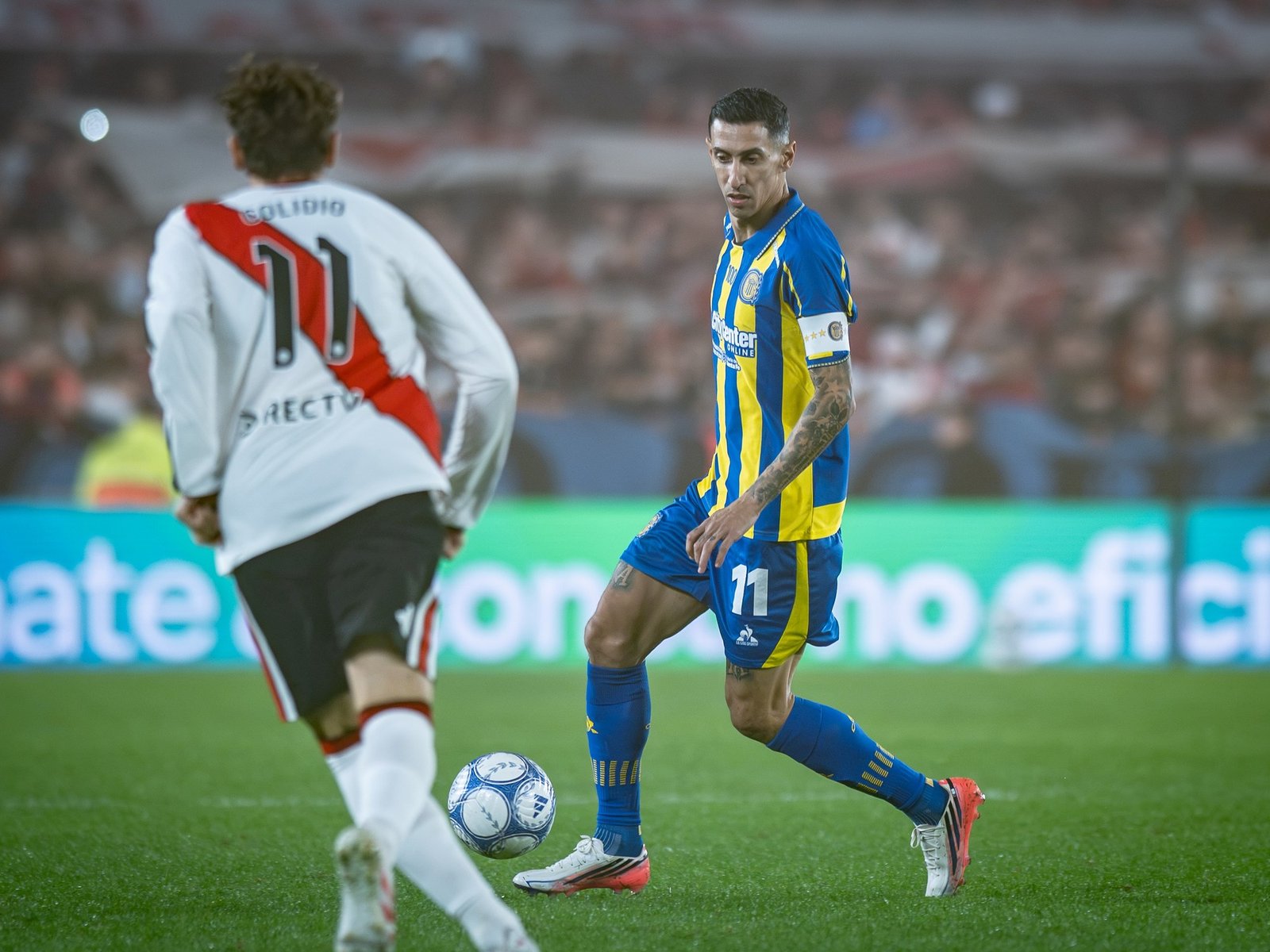 El partido de Di María contra River: pase de hombrito, lujos y habilitaciones :: Olé
