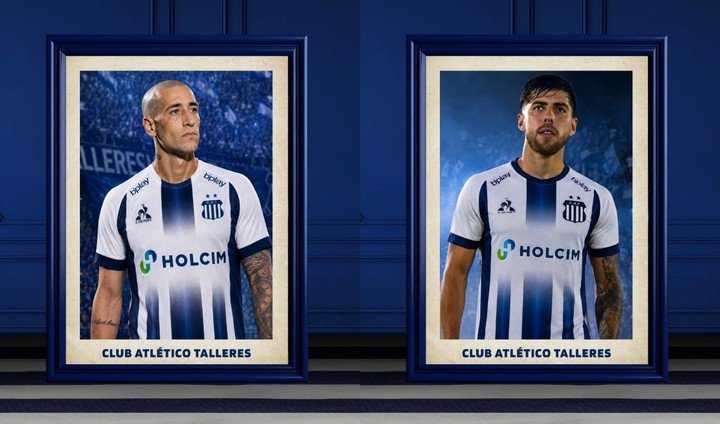 Federico Fattori y Román Riquelme, en Talleres. (Foto: Prensa Talleres)
