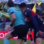 Insólito: el árbitro de Aldosivi-Tigre le pegó un hombrazo a un jugador y casi lo saca de partido :: Olé