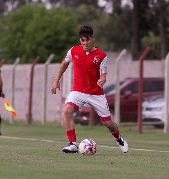 Santa Cruz en su paso por las Inferiores de Independiente.