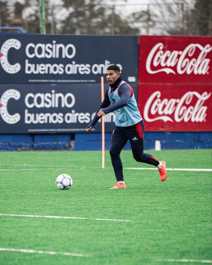 Ezequiel Herrera, uno de los recuperados, iría al banco. (Foto: Prensa San Lorenzo)