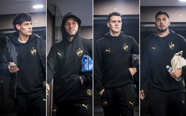 El plantel del Calamar ya está en el Estadio Ciudad de Vicente López.