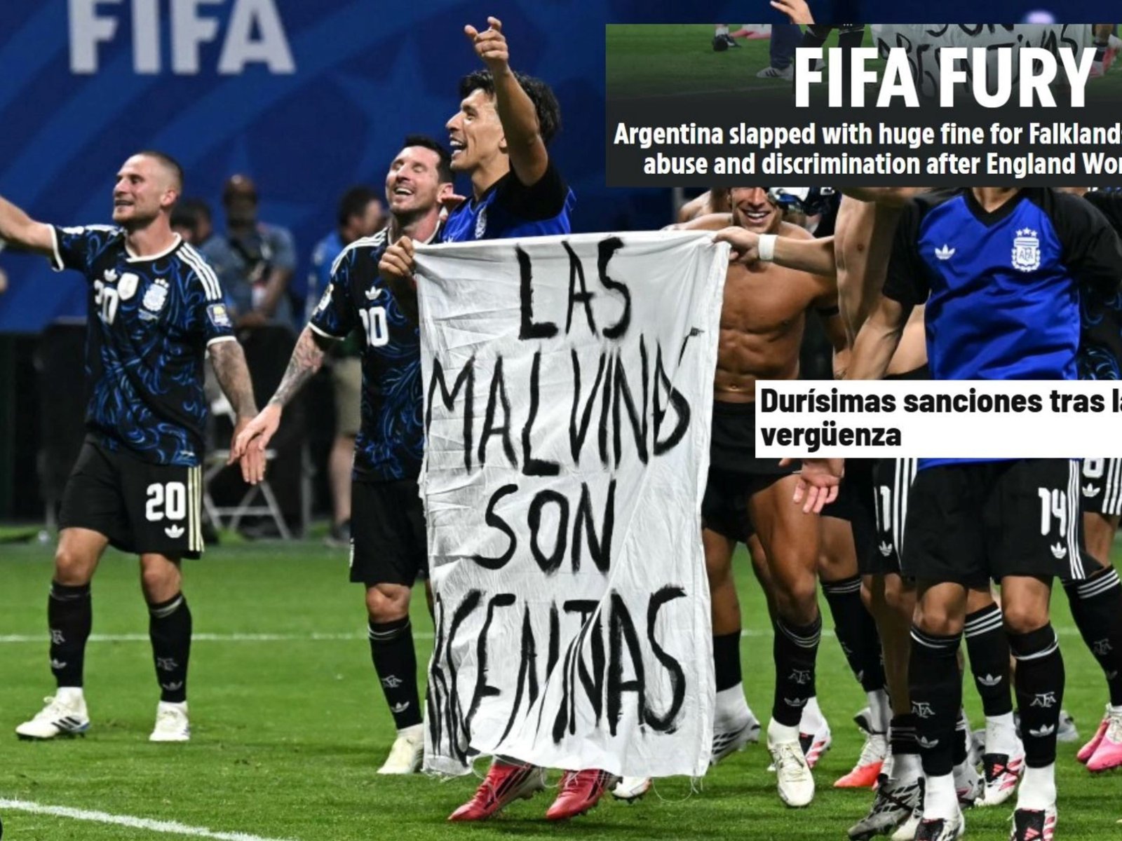 Qué dijeron en España, Inglaterra y el mundo sobre la sanción que recibió Argentina :: Olé