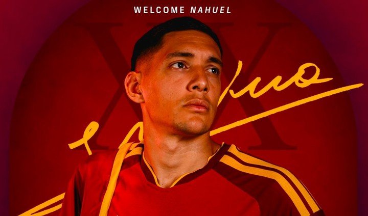Nahuel Molina fue presentado en la Roma. (Foto: Prensa Roma)