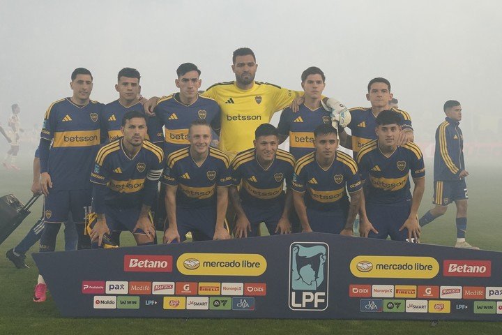 El equipo de Boca ante Estudiantes (fernando de la Orden). 
