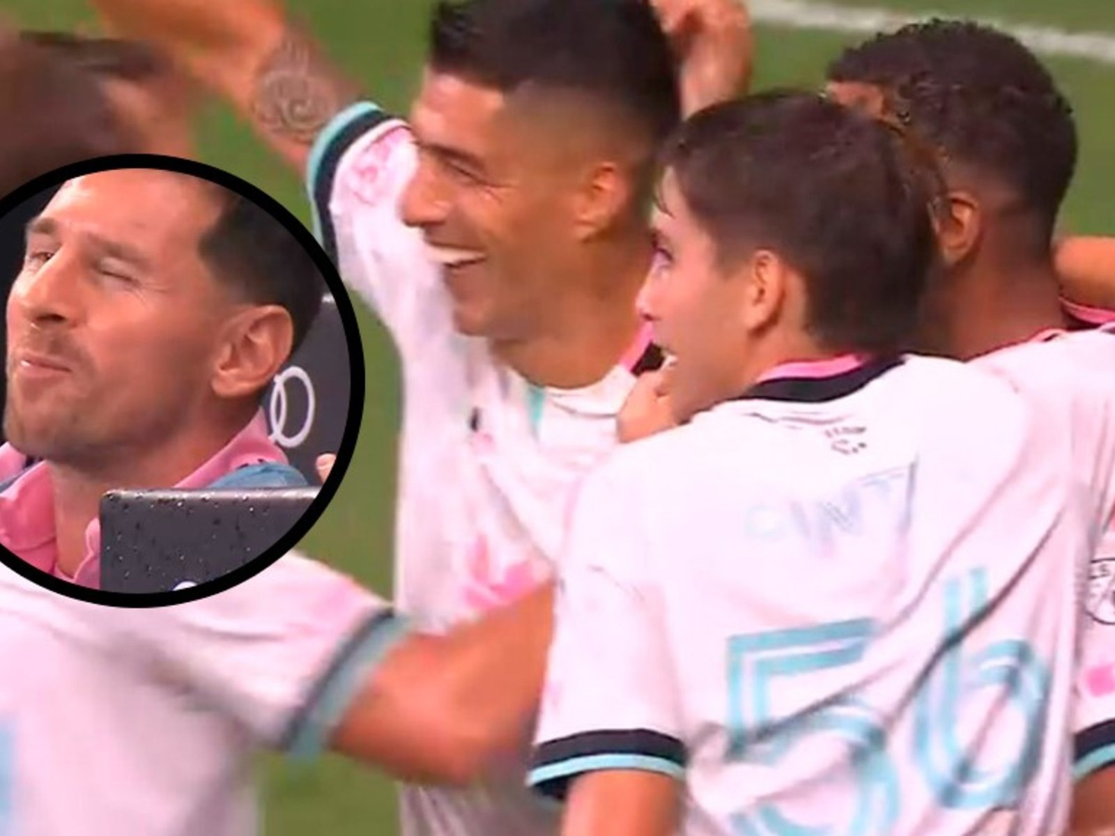 Video: el golazo de Luis Suárez para el Inter Miami y la reacción de Messi en el banco :: Olé