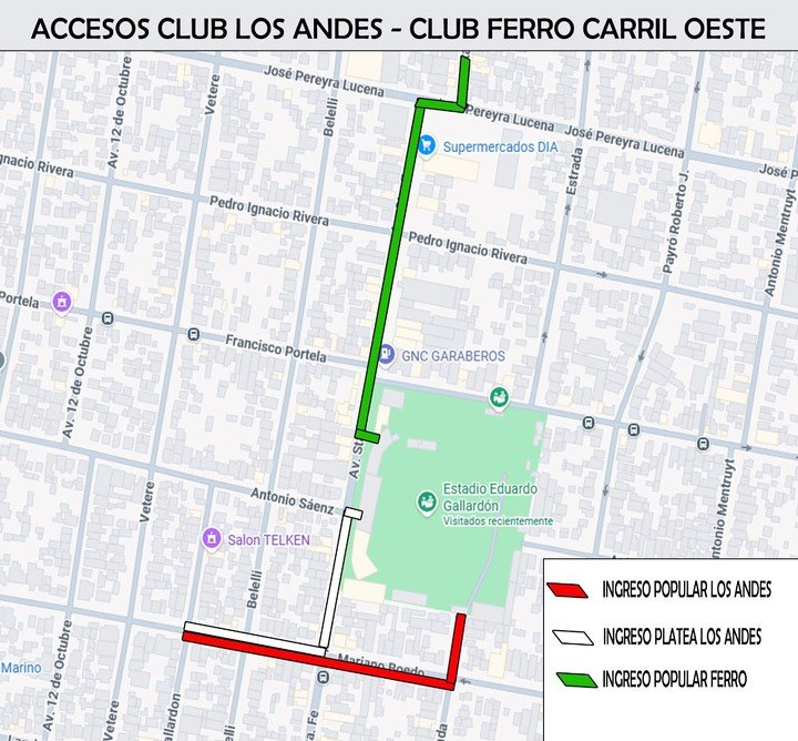 Accesos al estadio Eduardo Gallardón.