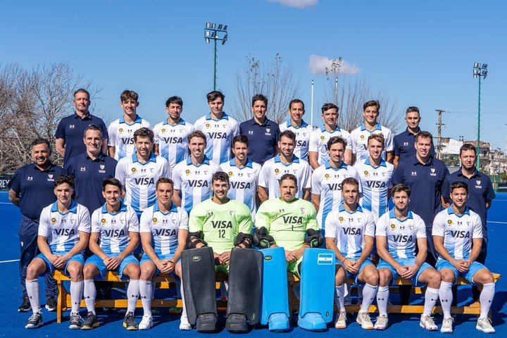 Los Leones para el Mundial de Bélgica y Países Bajos 2026. Foto Prensa CAH