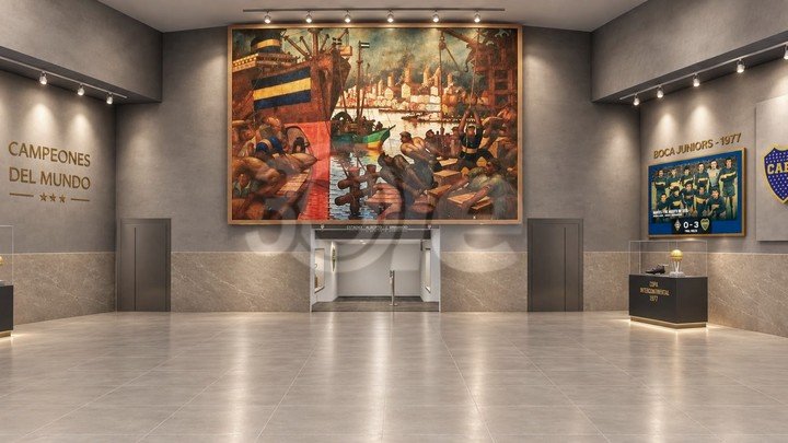 Hall de la Bombonera.