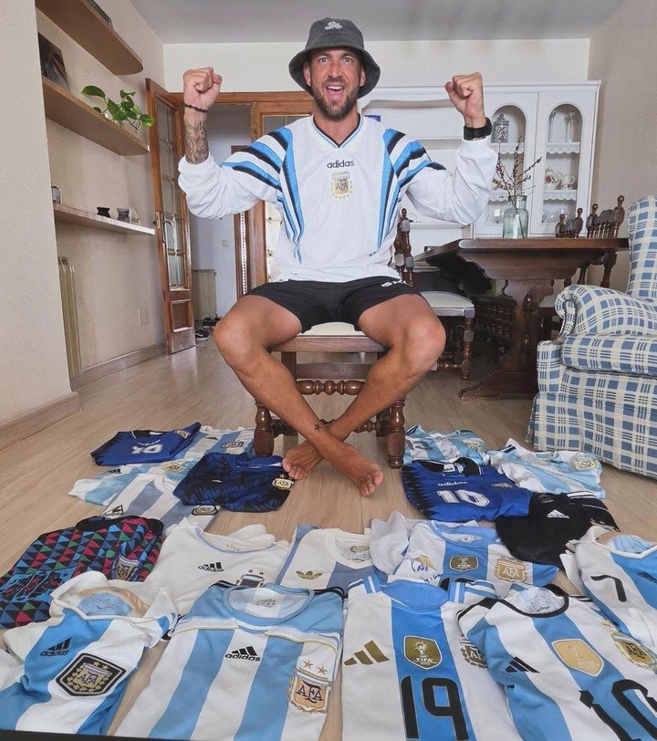 La Selección Argentina saca a la luz toda la pasión de Aveldaño por el fútbol. Foto: @pela.aveldano