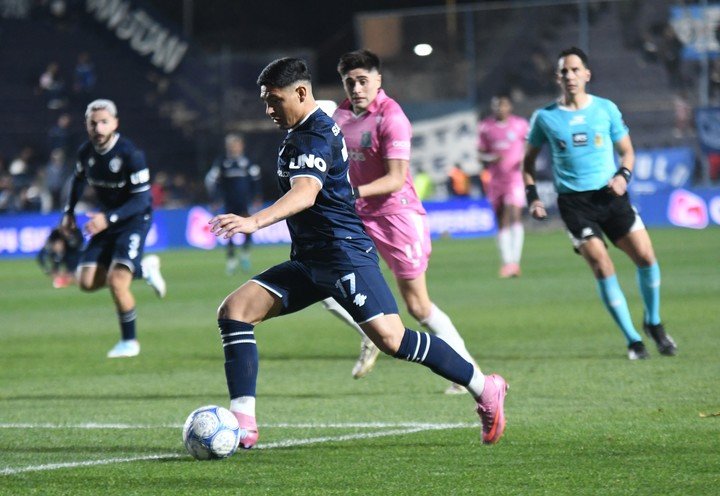 Salas, en su debut en Independiente Rivadavia (Prensa CSIR). 