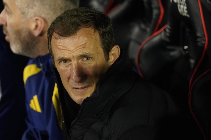Arruabarrena, en la práctica de Boca (Foto Fernando de la Orden).