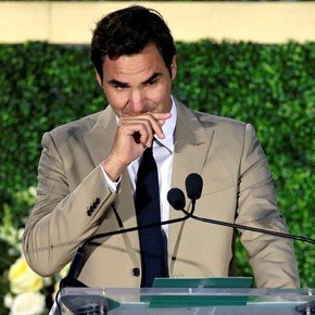 Las lágrimas de Federer en su ingreso al Salón de la Fama de Tenis