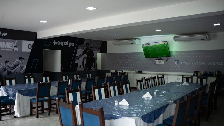 Un lujo el comedor de la concentración.