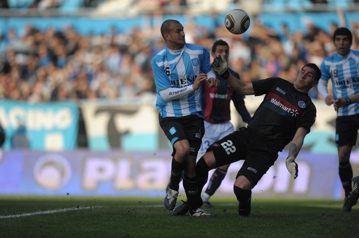 Aveldaño jugó en Racing de 2008 a 2012. Foto: Archivo. 