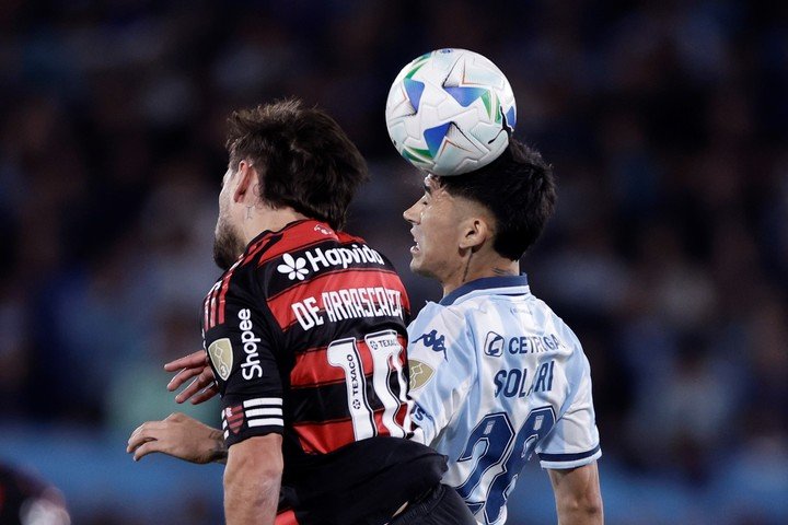 El Chino tiene chances jugar el clásico con Boca. EFE/ Juan Ignacio Roncoroni