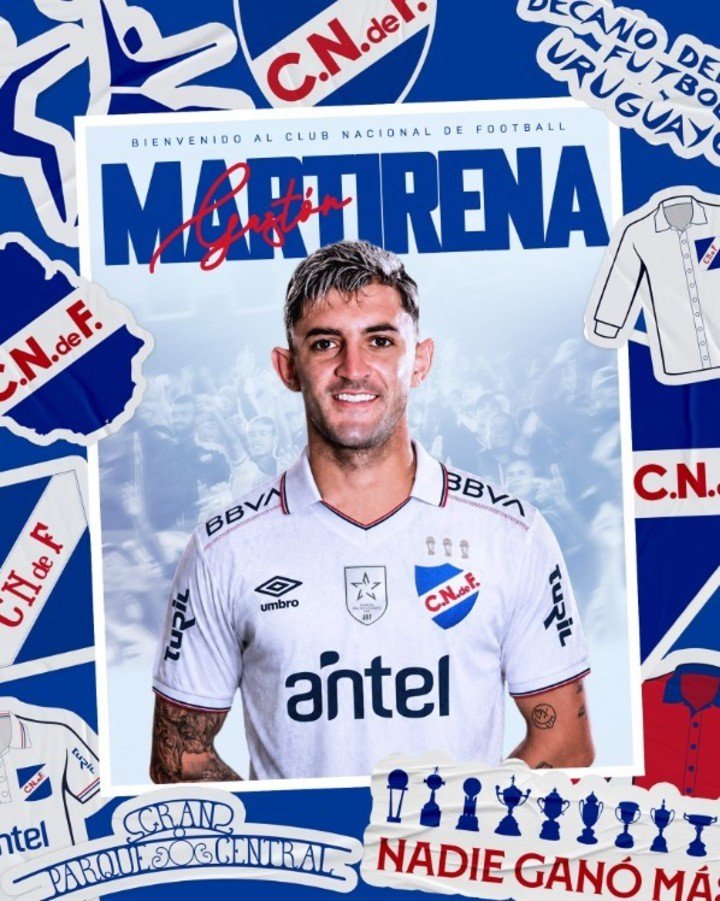 Martirena fue presentado en Nacional (Foto: Prensa Nacional).