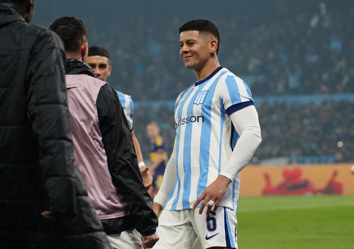 El festejo de Marcos Rojo (Marcelo Carroll). 