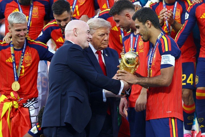 Infantino con Trump, un incondicional.
Foto: REUTERS