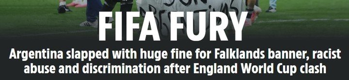 Medios de España e Inglaterra se pronunciaron por la sanción.