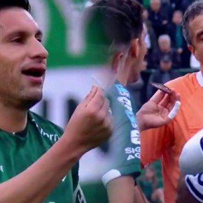 Independiente Rivadavia pidió la expulsión de Insaurralde por taparse la boca ¡y zafó por el protector bucal!