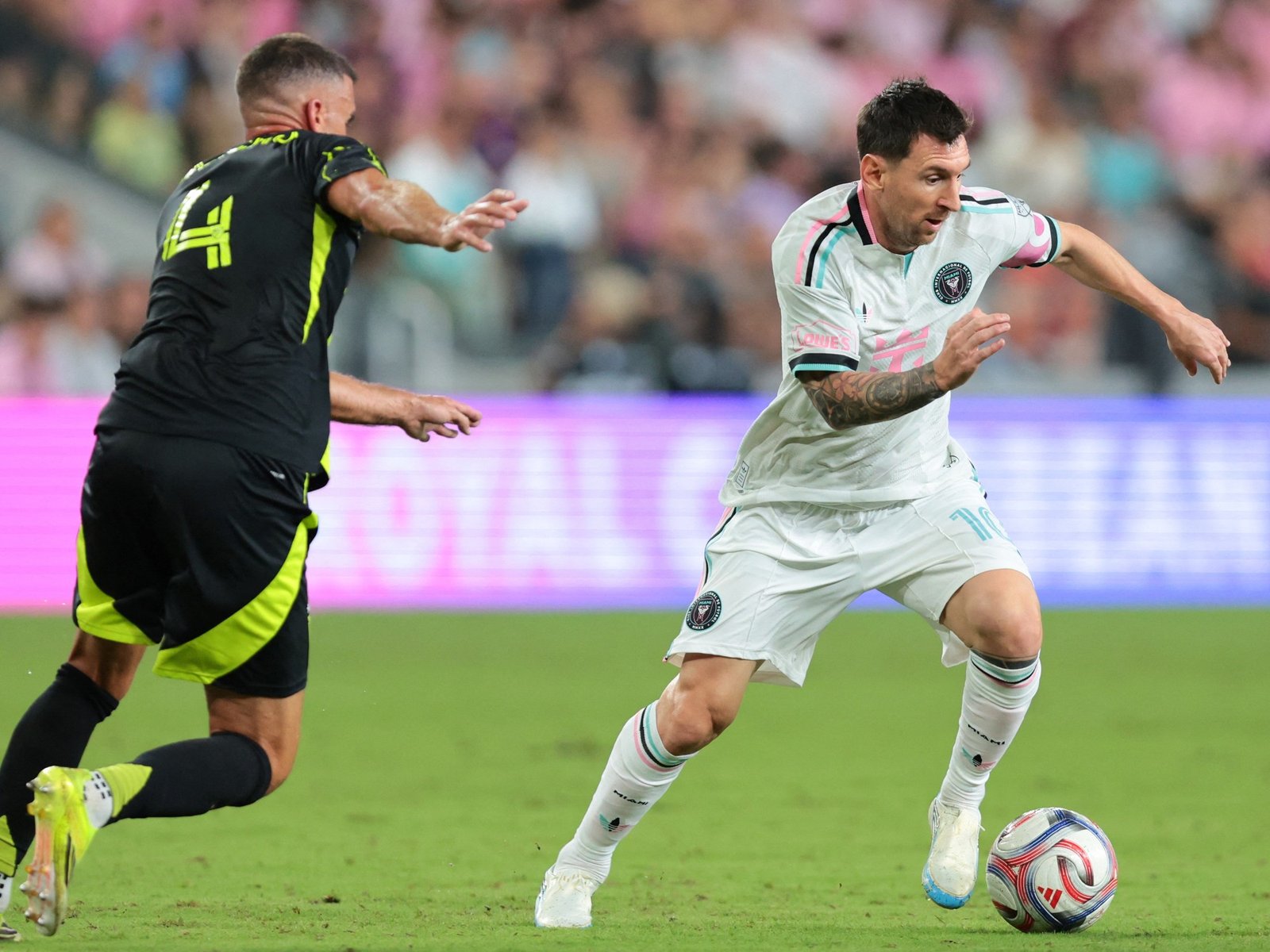 volvió a jugar después del Mundial, pero Inter Miami apenas empató con Columbus Crew