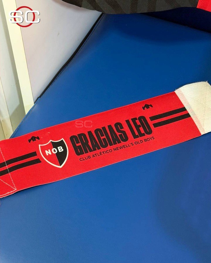 La cinta en homenaje a Lionel Messi que Newell's utilizará en el clásico ante Rosario Central