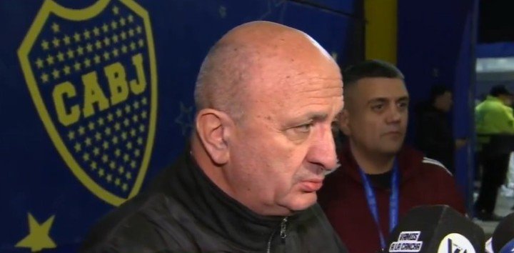 Nicolás Russo tras la derrota ante Boca. (FOTO: captura de tv)