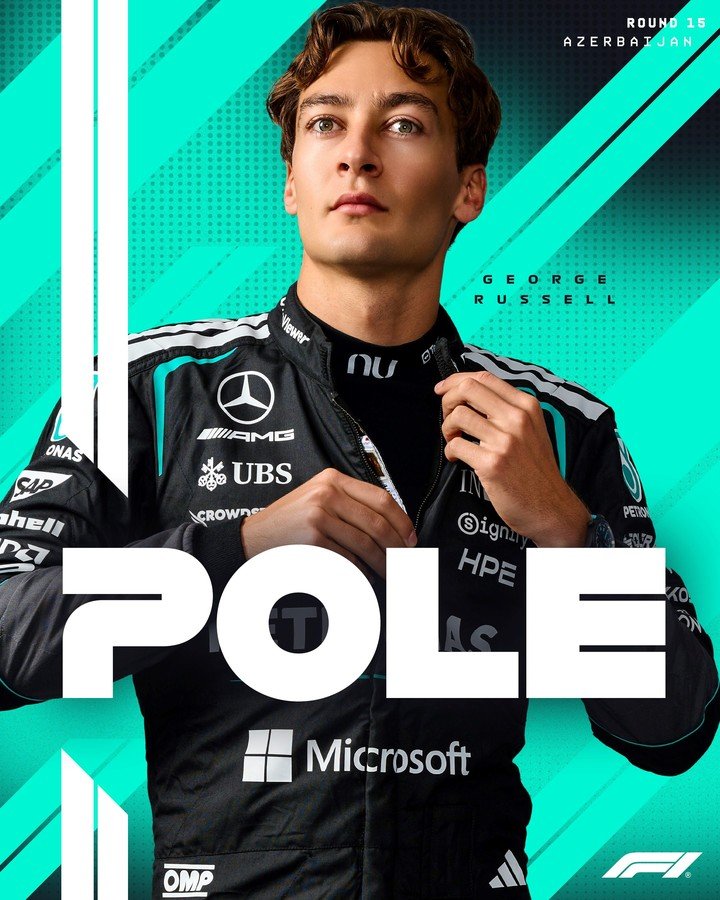 George Russell se quedó con la pole position.