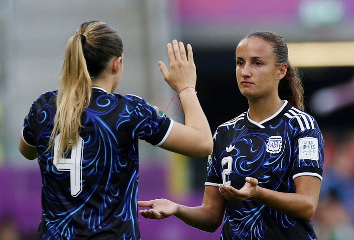 Alma Velasco y Mercedes, en el Mundial. 
Foto: Reuter