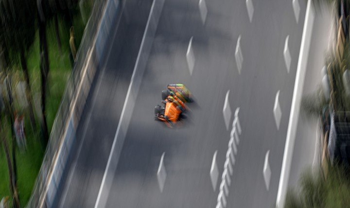 Lando Norris, el campeón 2025 que no pudo dominar este año. Foto: EFE / EPA / ALI HAIDER.