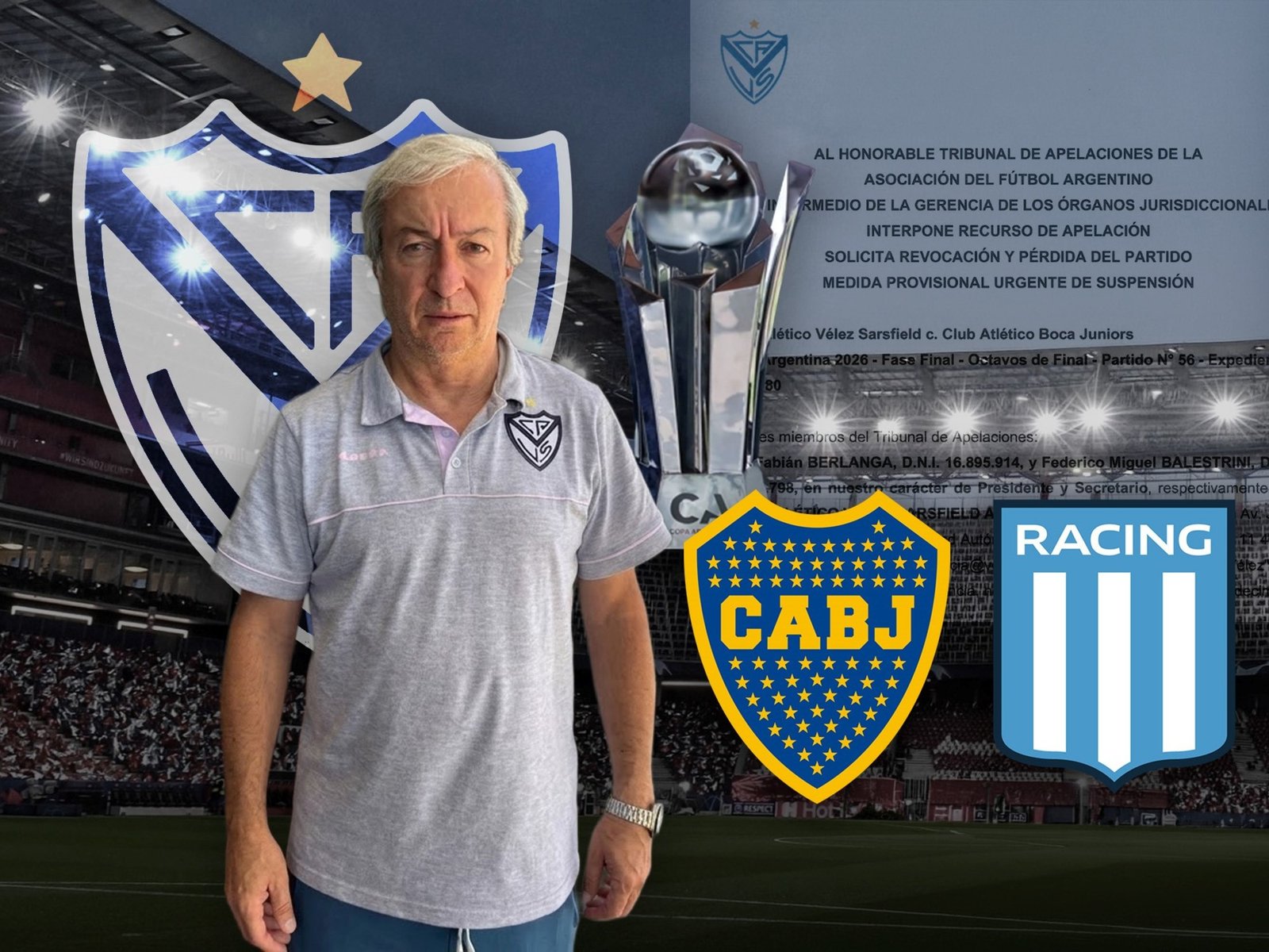 Bomba: Vélez apeló y pidió la suspensión del Boca-Racing en la Copa Argentina :: Olé