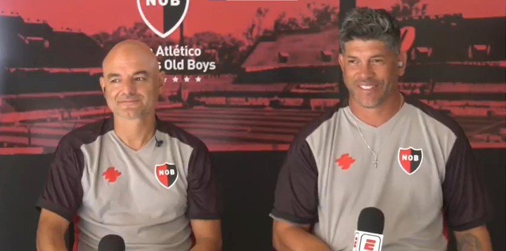 Orsi y Gómez, ya ex entrenadores de Newell's. (@SC_ESPN)