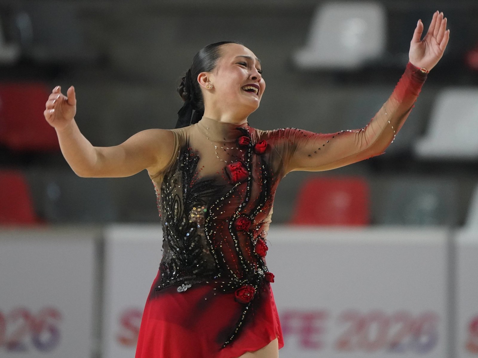 Emotiva actuación: la patinadora que no fue a su viaje de egresados para competir en los Juegos Suramericanos :: Olé