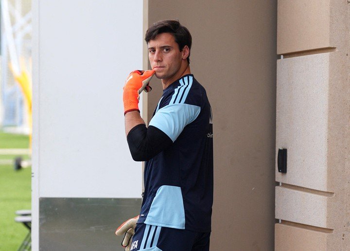 Santiago Beltrán en la convocatoria pre Mundial de la Selección Argentina (Reuters/Jay Biggerstaff).