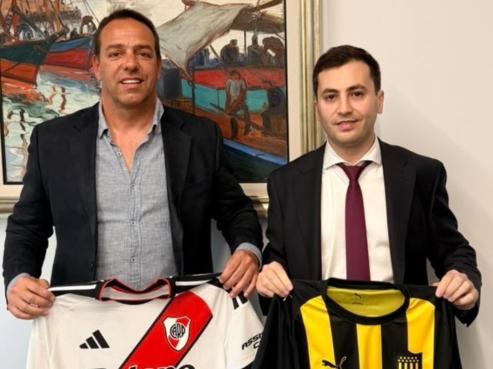 La reunión del presidente de River que generó una gran expectativa en Uruguay :: Olé