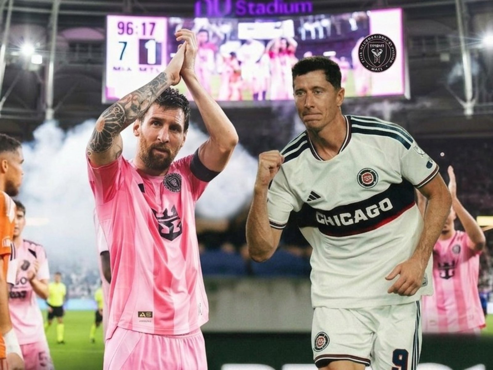Lionel Messi vs Lewandowski, la cuenta pendiente de dos cracks se reedita en el Inter Miami vs Chicago por la MLS