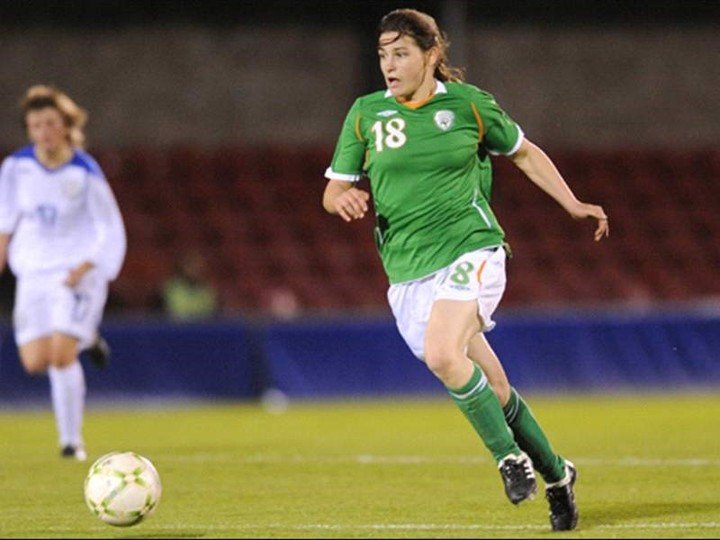Mientras desarrollaba su carrera como boxeadora amateur, Katie Taylor también fue futbolista y representó al seleccionado de Irlanda.