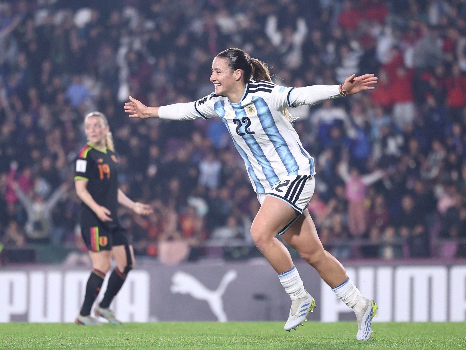 Mercedes Diz, la 9 que llegó a River por recomendación del padre de Gallardo, tiene una hamburguesa con su nombre y la rompe en el Mundial Sub 20: "Siempre soñé con esto"