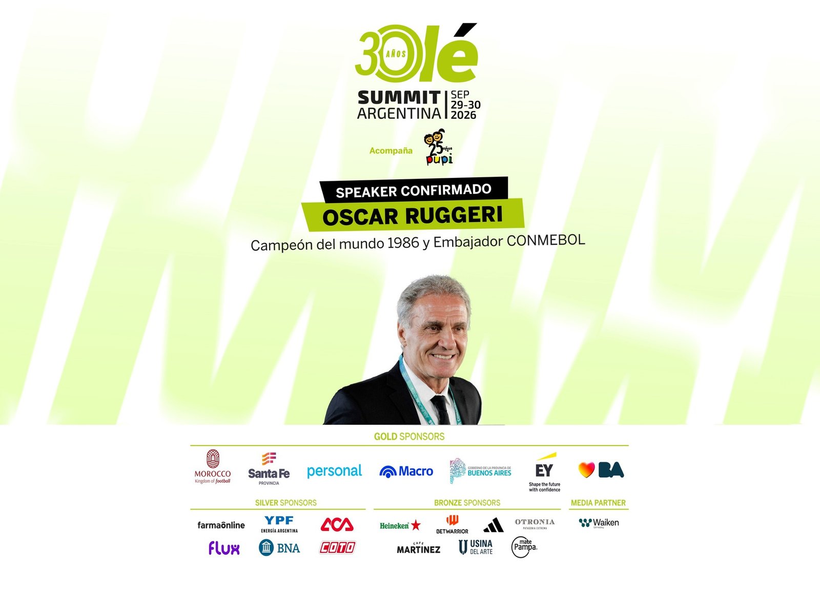 Oscar Ruggeri en el Olé Summit 2026: caudillo de la Selección y una rivalidad picante vs. Brasil :: Olé