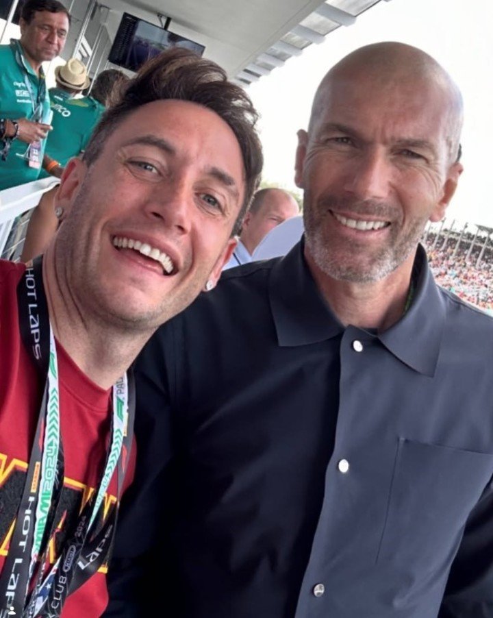 Gerónimo junto a Zidane. Foto: @gero.momo