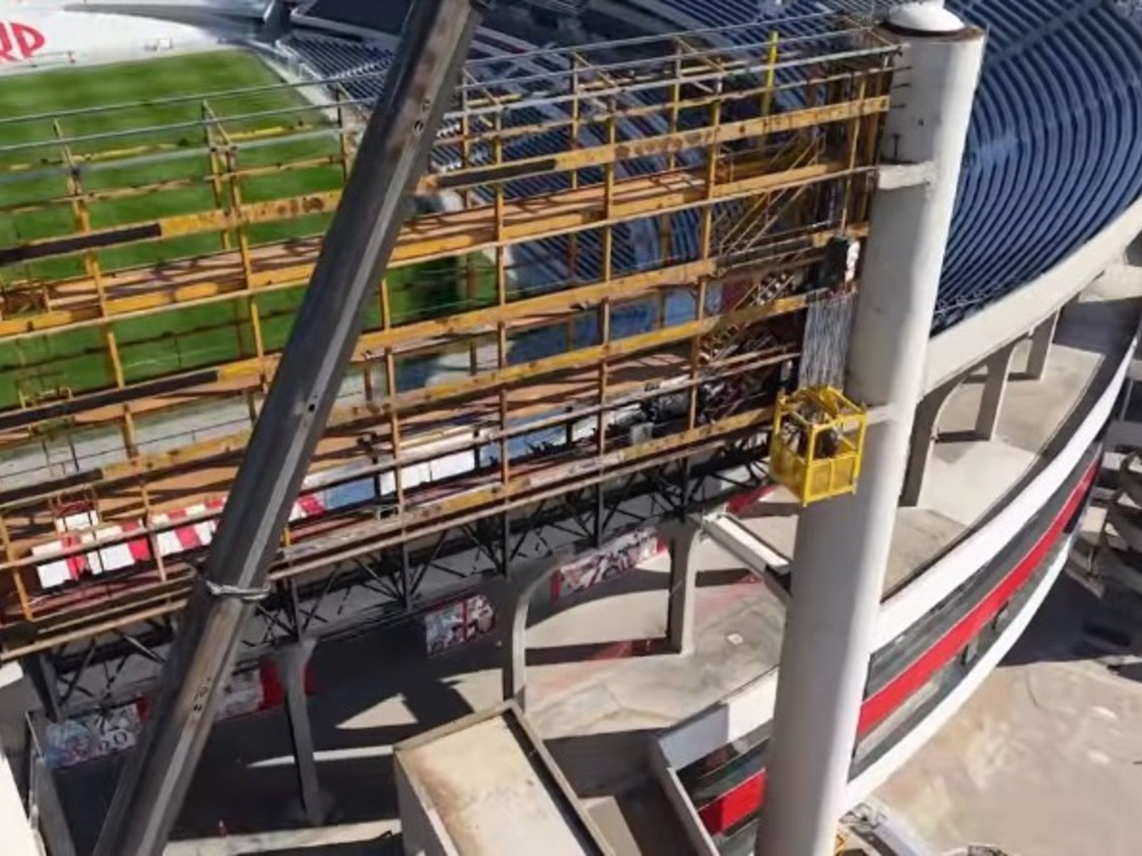 Video: al detalle, así avanza la obra del techado del Monumental :: Olé
