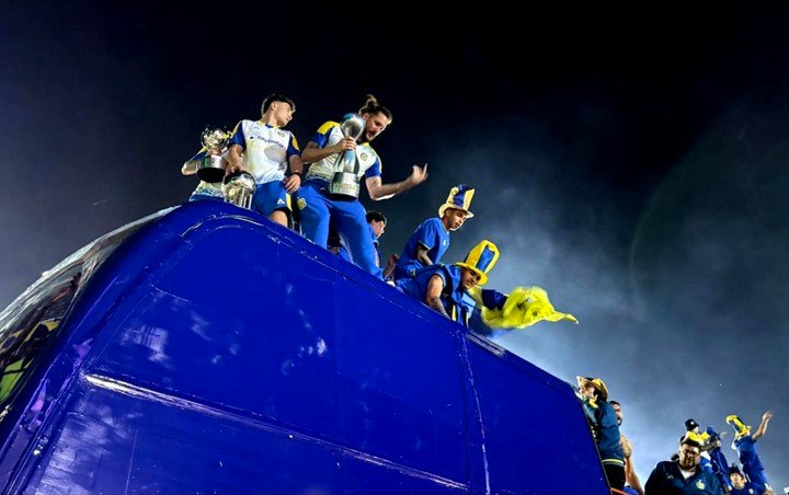 Los festejos de Rosario Central.