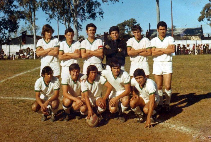 Una vieja formación de Mandiyú de comienzos de los '70.