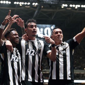 El Barba lo hizo: el Atlético Mineiro de Domínguez eliminó al Santos y se metió en semis de la Sudamericana