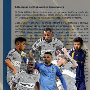 Así fue el descargo que presentó Boca para defenderse de los seis extranjeros ante Vélez