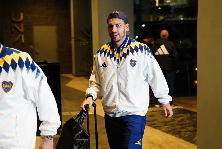 Paredes, al llegar al Marriott de San Pablo. (Marcelo Carroll)