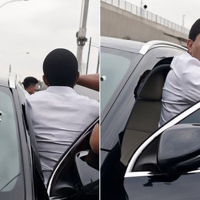 Video: le pegaron una trompada a Julio César Uribe