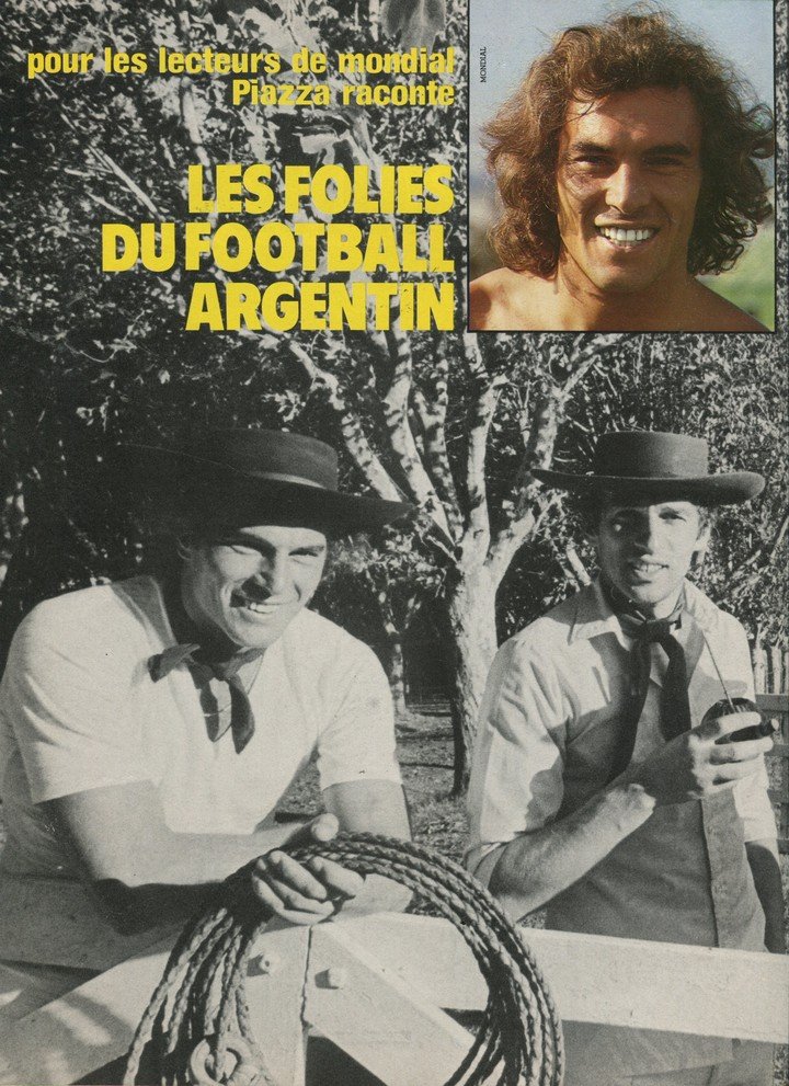 Una producción para una revista francesa con su amigo Carlos Bianchi.