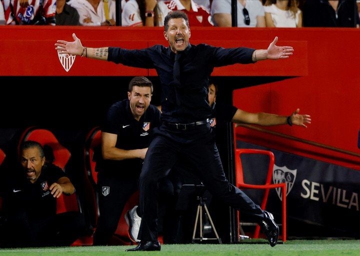 Diego Simeone dirigirá a Atlético de Madrid en la Champions League por 14ª temporada consecutiva. Foto: Marcelo Del Pozo / Reuters.